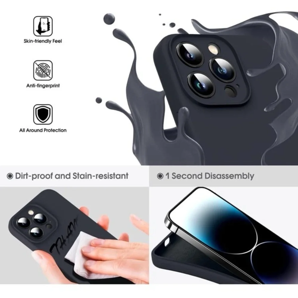 Supdeal Liquid Silicone Case for iPhone 14 Pro Max - [Camera All-Round Protectio